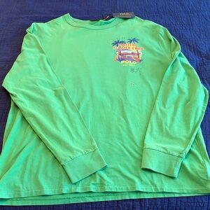 Polo by Ralph Lauren Kids Vibrant Green Long Sleeve Tee